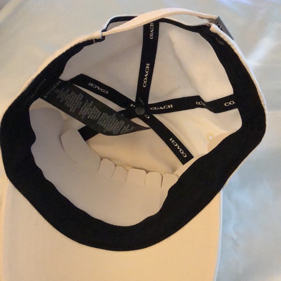 Coach 100% Cotton Embroidered Baseball Hat Color Chalk OS NWT - Picture 9 of 14